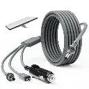 Câble d'alimentation Starlink Mini DC 3 en 1 Allume-cigare 6.5FT/10FT/16FT Starlink Mini Câble d'alimentation 12V-28V DC 18AWG Starlink DC Power