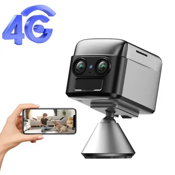 Caméra 4G wifi alarme Vision nocturne caméra de sécurité à domicile Mini caméra de vidéosurveillance HD4k