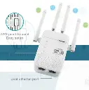 Répéteur d'extension longue portée Wifi Point d'accès Amplificateur de signal sans fil double bande Wifi 5ghz 1200mbps